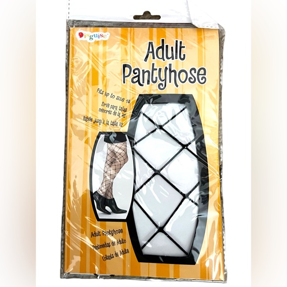 Adult Fishnet Pantyhose by Disguise One Size New In Package - Picture 2 of 4